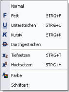 Format-Schriftstil setzen