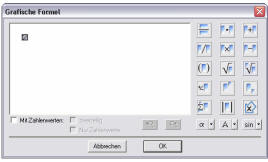 Eingabe grafische Formel