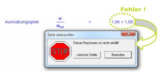 Nachweise kontrollieren