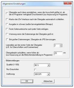 Allgemeine Einstellungen