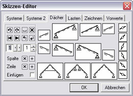 Skizzeneditor Dächer