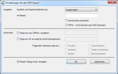 PDF-Export